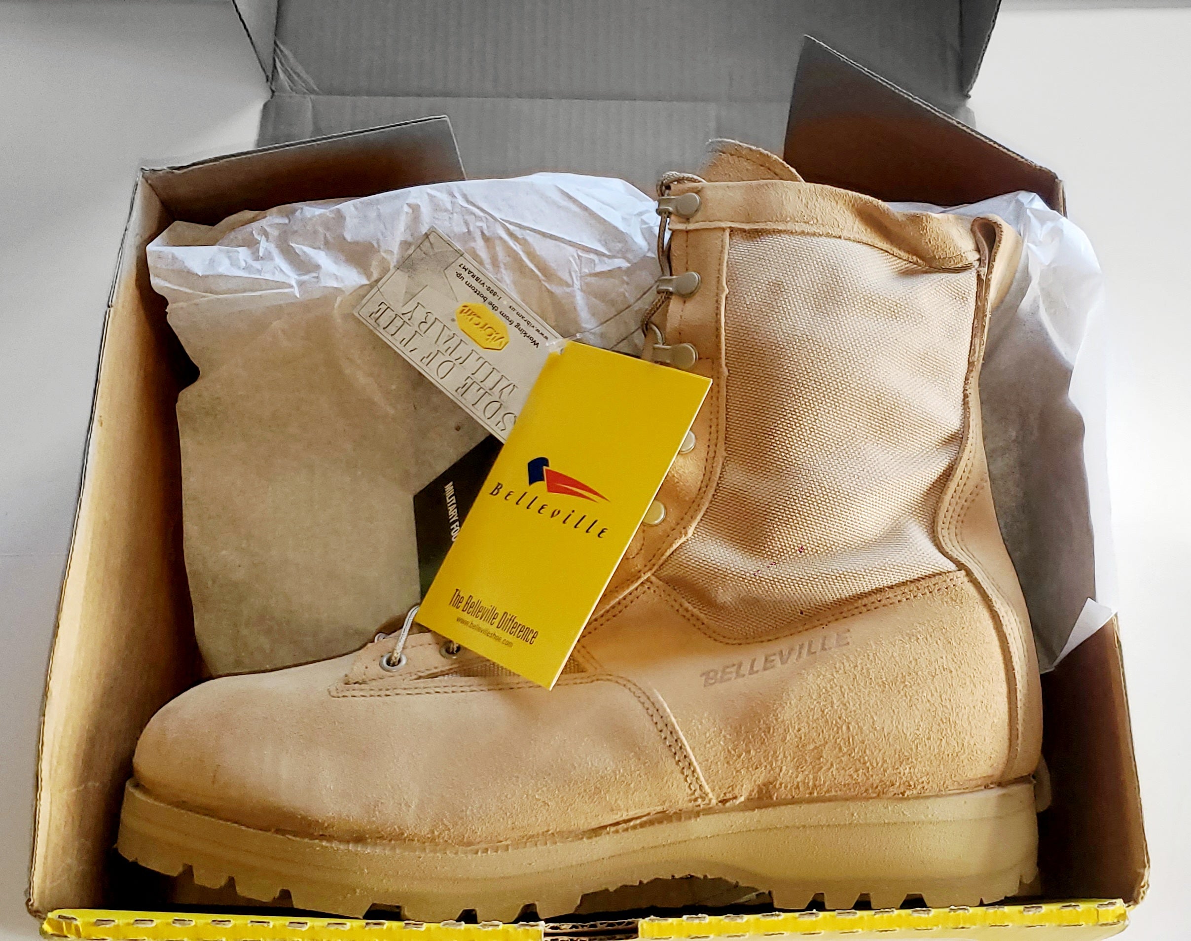 Belleville Infantry Combat Boots 790G - Tan - Gortex Lining - New